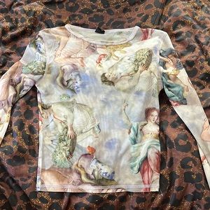 Urban Outfitters long sleeve angel shirt ( Small )